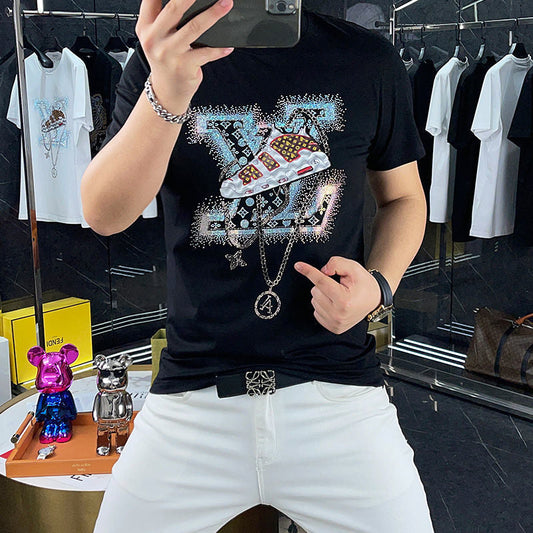 新商品発売! ヨーロッパとアメリカのファッションブランドのコットンTシャツ - dianjiang-