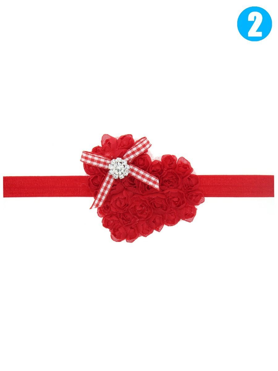 Flower Trimmed Headband Christmas Baby Toddler Girls Hair Accessory - dianjiang-