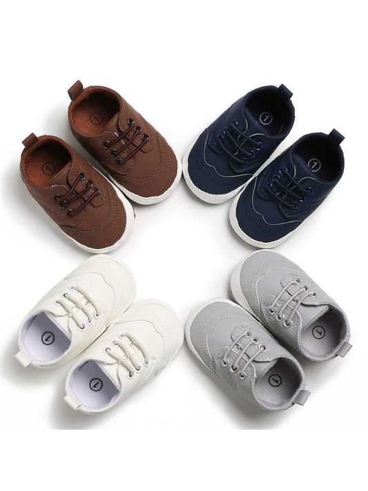 4 Solid Colors Baby Boy Crib Shoes Spring Fall - dianjiang-