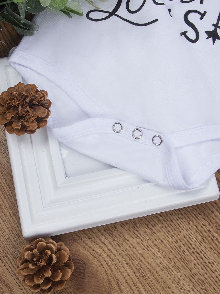 2-Piece Baby Girl Halloween Outfits White Romper+Suspender Skirt - dianjiang-