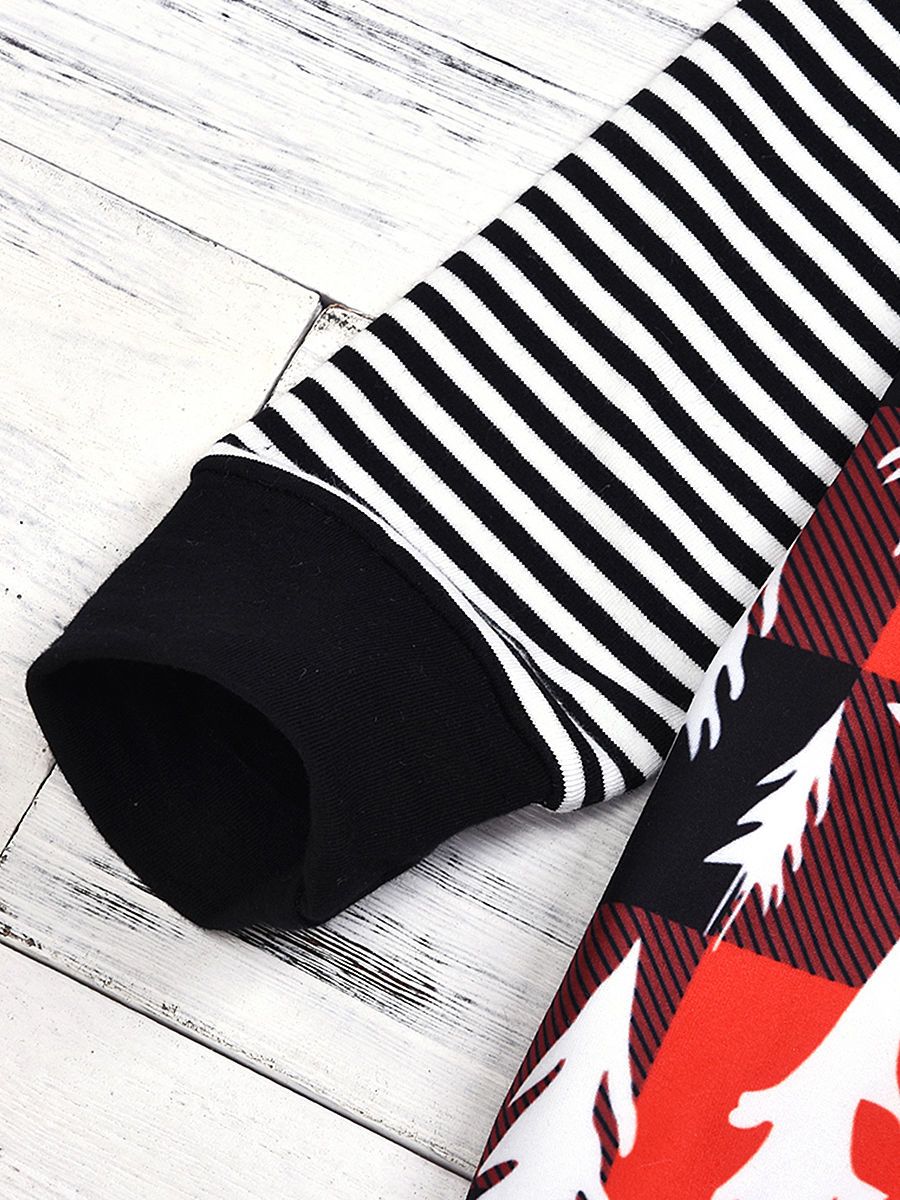 Winter Toddler Unisex Baby 2 Piece Christmas Tree Deer Print Outfit Hoodie and Pants - dianjiang-