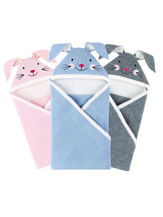 Adorable Bunny Baby Knit Blanket - dianjiang-