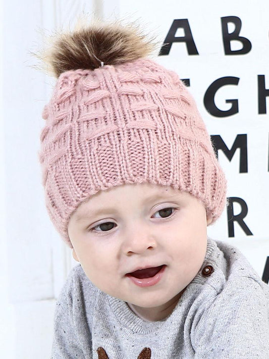 Adorable Single Pom Baby Knitted Beanie Hat - dianjiang-
