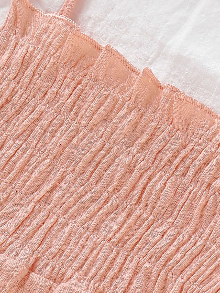 Summer Baby Tie Muslin Romper Onesie - dianjiang-