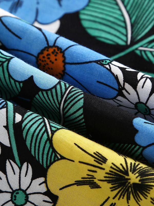 Baby Little Girl Summer Flower Pattern Sleeveless Casual Shift Dress - dianjiang-