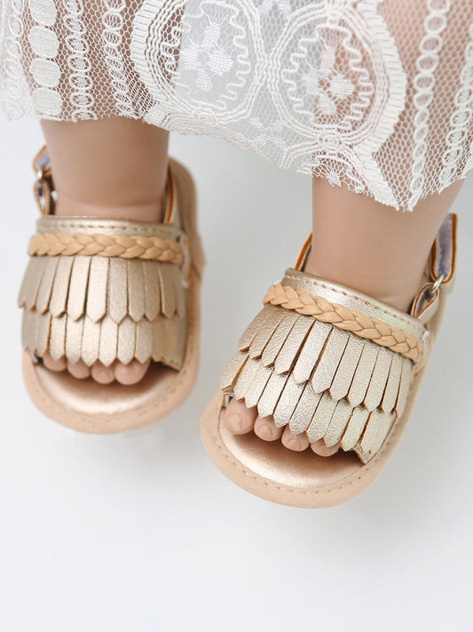 Baby Tassel Trim Pre Walking Sandal - dianjiang-