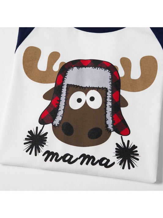 Adorable Christmas Reindeer Leisure Wear Family Matching - dianjiang-