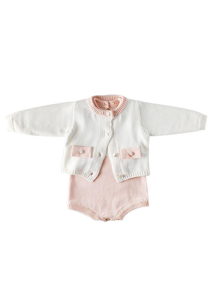 Spanish Style Long-sleeved Color Blocking Knitted Bodysuit Onesie - dianjiang-