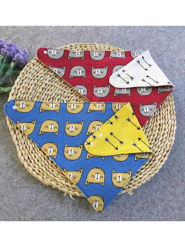 Cute Baby Arrow Animal Print Two-double Bib - dianjiang-