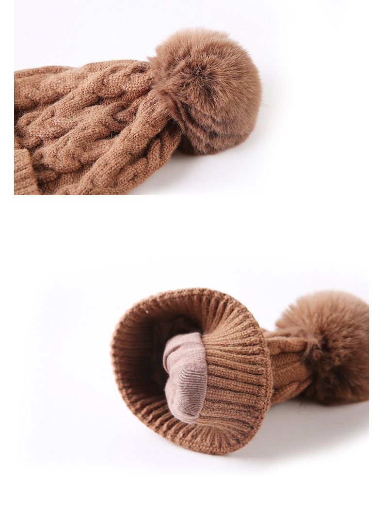 Cute Baby Toddler Kids Single Pompon Cable Knit Beanie Hat - dianjiang-