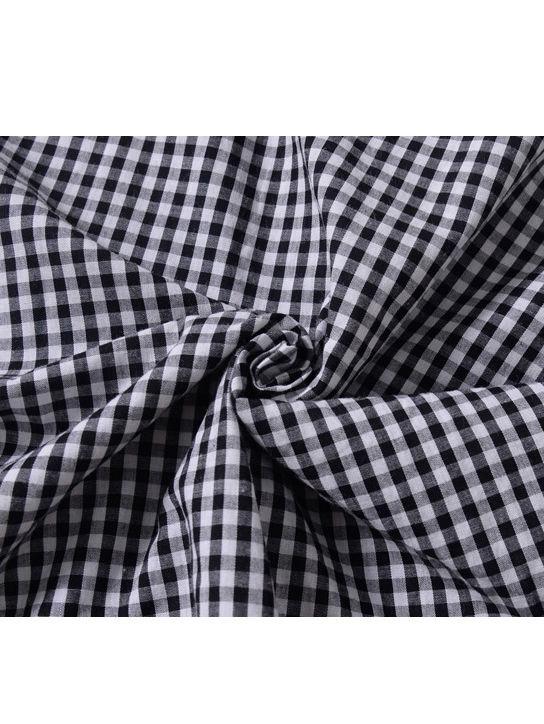 Fashion Infant Girl Plaid Ruffled Sleeveless Shift Dress - dianjiang-