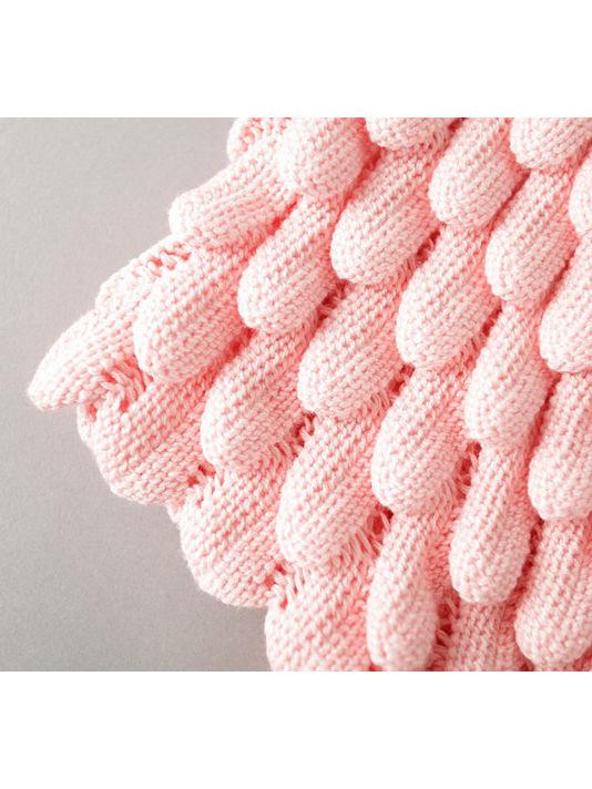 Fashion Toddler Girl Pom-trim Frilled Knitted Cardigan - dianjiang-