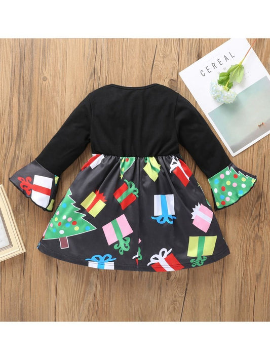 Fashion Toddler Little Girl Christmas Tree Gift Dress - dianjiang-