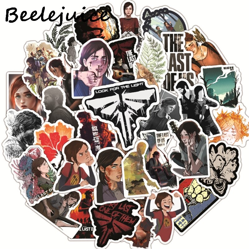 50pcs The last of us Stickers paster Cartoon characters anime movie funny decals scrapbooking diy laptop waterproof decorations - dianjiang-