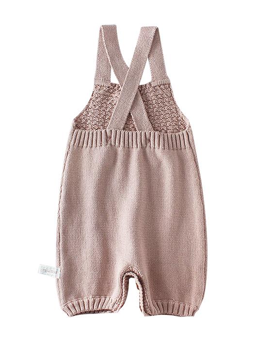Crochet Baby Rompers Cotton Suspender Knitted Infant Bodysuit Overall Autumn - dianjiang-