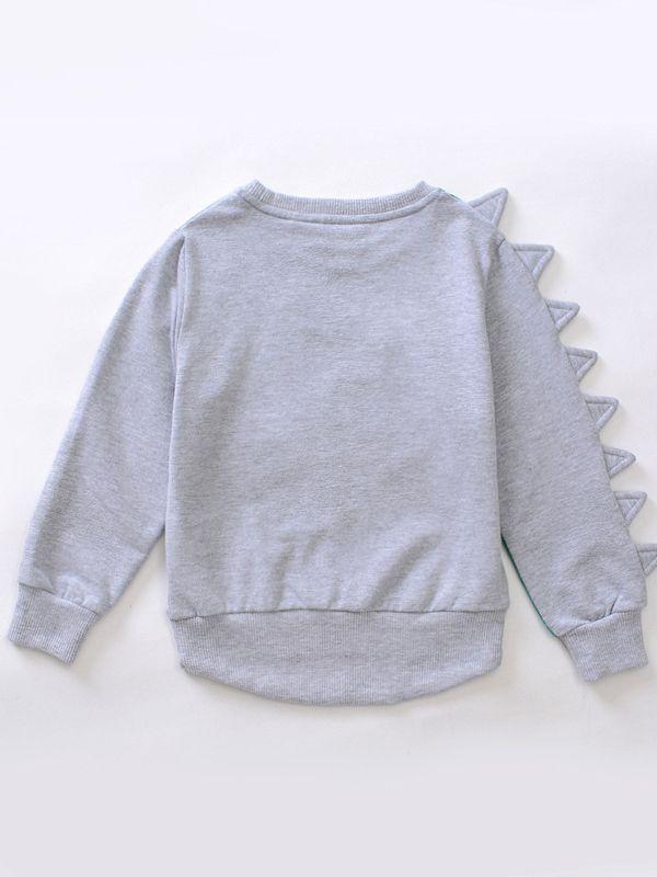 Cartoon Sweatshirt Long Sleeve Dinosaur Top Kids Clothes - dianjiang-