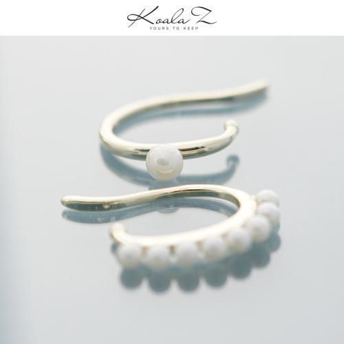 个性不对称小众设计珍珠耳挂女日常佩戴百搭款 - dianjiang-