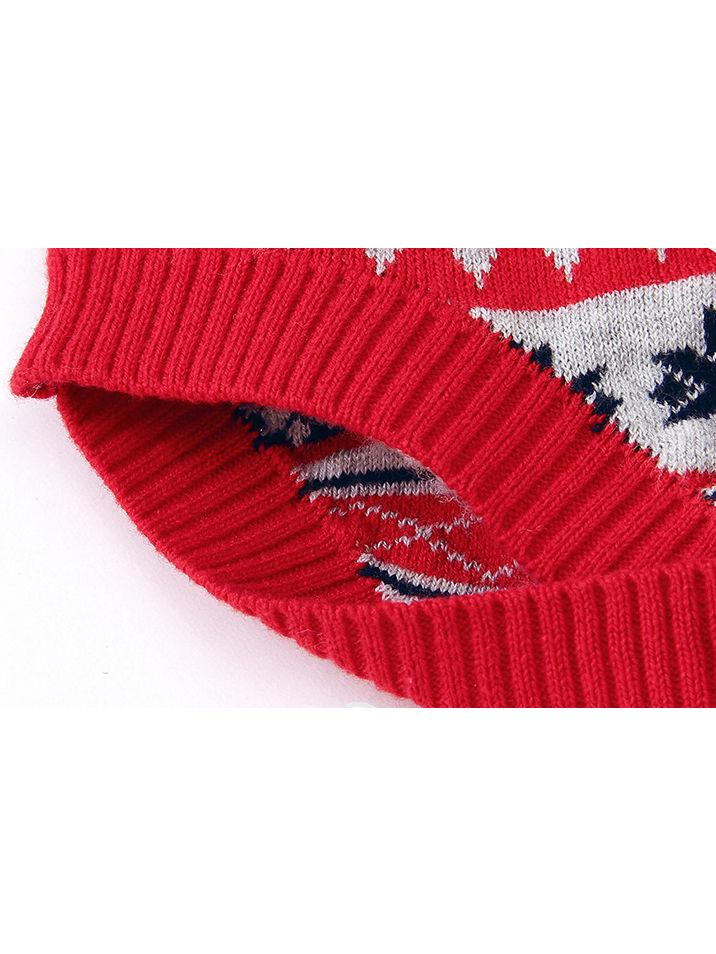 Snowflake Christmas Reindeer Baby Crochet Onesie - dianjiang-