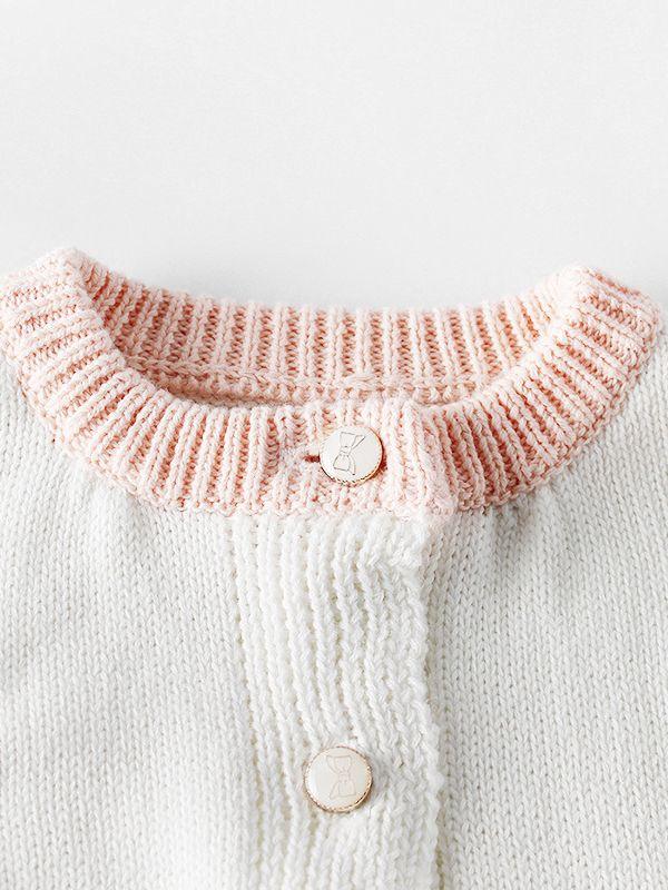 Spanish Style Long-sleeved Color Blocking Knitted Bodysuit Onesie - dianjiang-