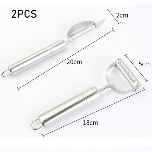 Stainless Steel Multi-function Vegetable Peeler&Julienne Cutter Julienne Peeler Potato Carrot Grater Kitchen Tool - dianjiang-