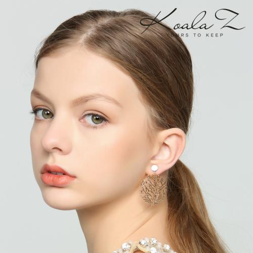 欧美大气夸张 镂空树形树枝繁盛耳环耳夹无耳洞女无痛夹式 - dianjiang-