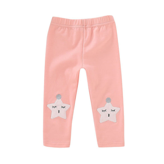 Toddler Girl Star Footless Legging Pants - dianjiang-