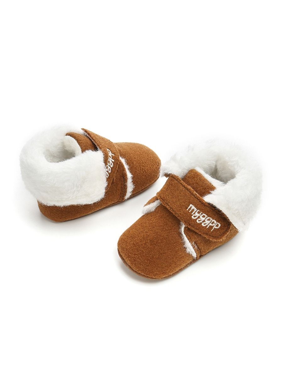 Winter Baby Fleece Lining Velcro Boots - dianjiang-
