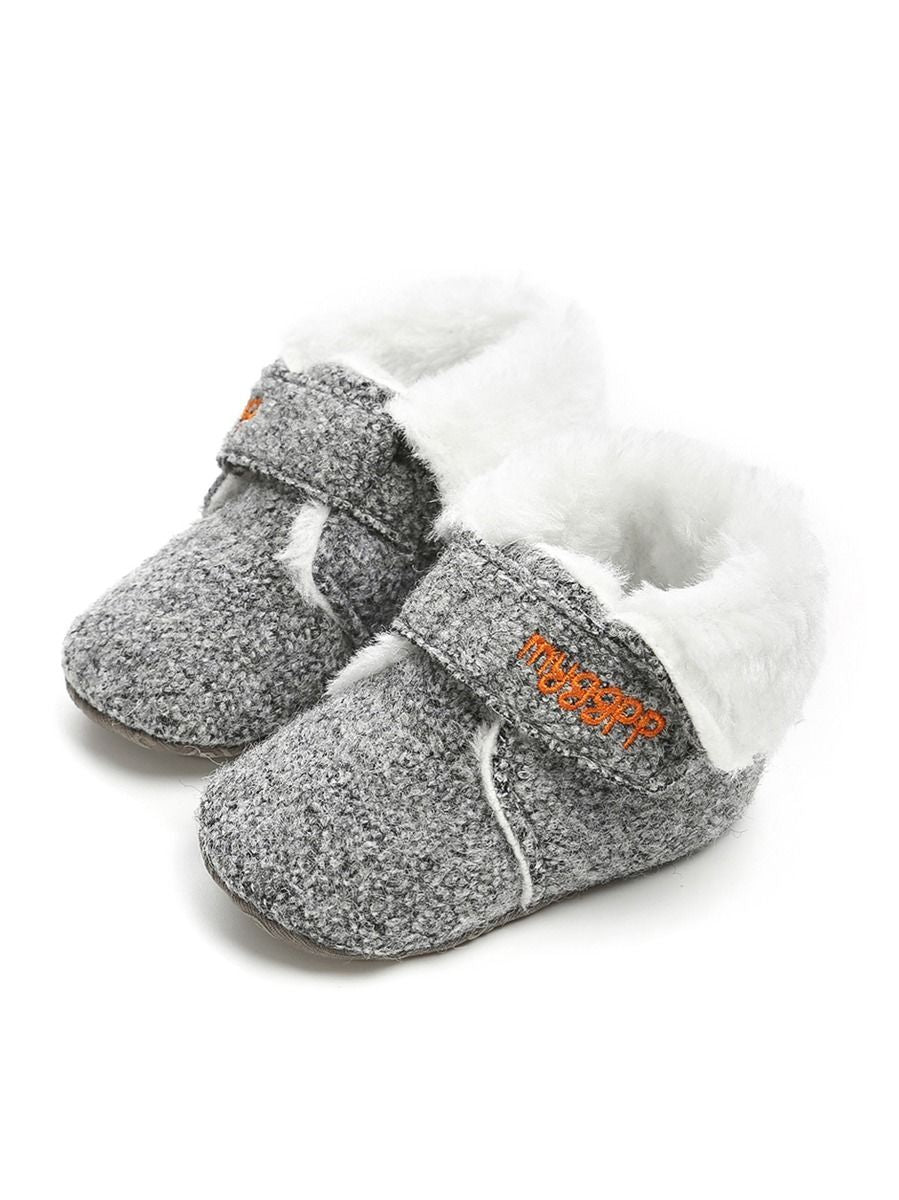 Winter Baby Fleece Lining Velcro Boots - dianjiang-