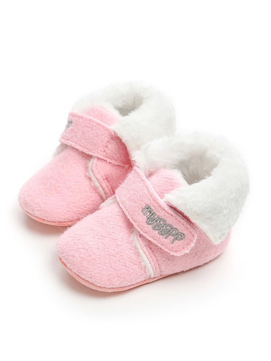 Winter Baby Fleece Lining Velcro Boots - dianjiang-