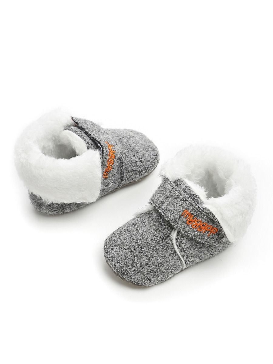 Winter Baby Fleece Lining Velcro Boots - dianjiang-
