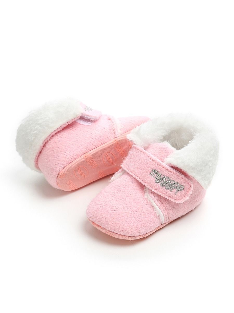 Winter Baby Fleece Lining Velcro Boots - dianjiang-