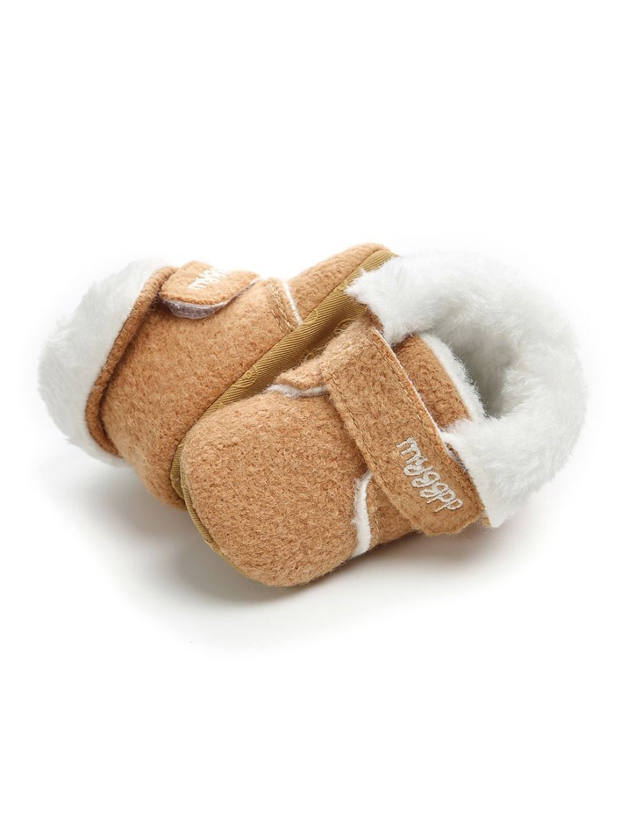 Winter Baby Fleece Lining Velcro Boots - dianjiang-