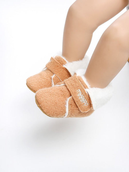 Winter Baby Fleece Lining Velcro Boots - dianjiang-