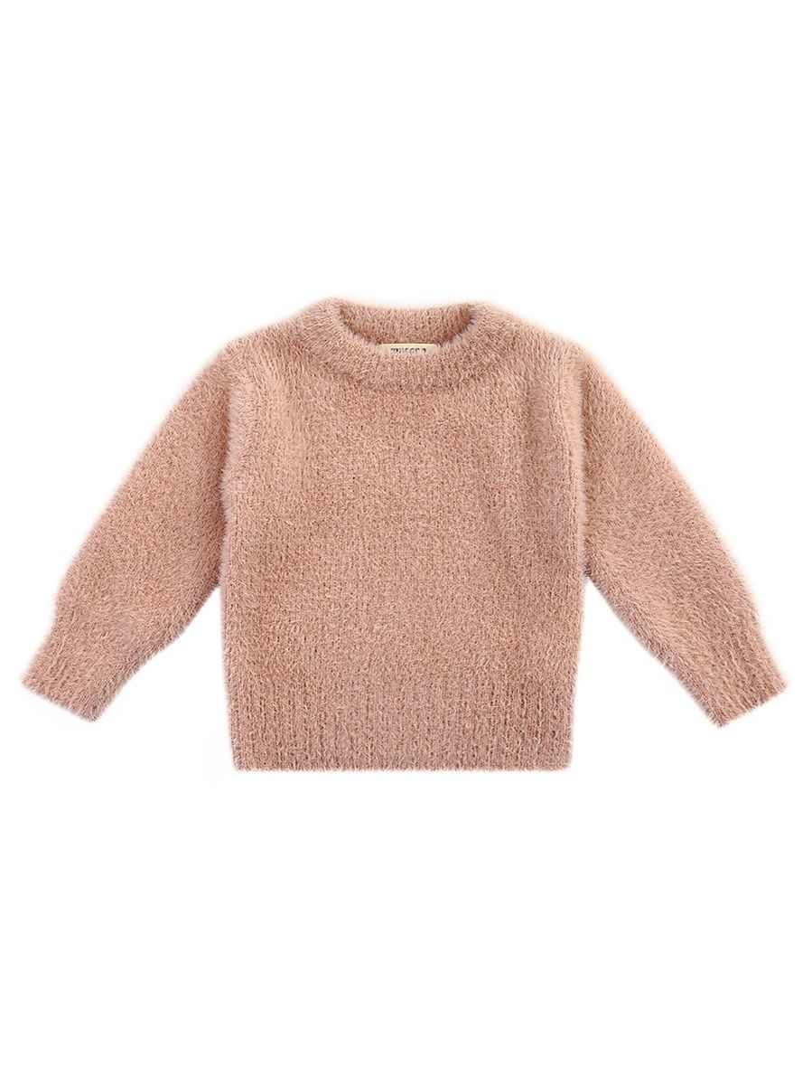 Winter Baby Toddler Girl Solid Color Soft Sweater - dianjiang-
