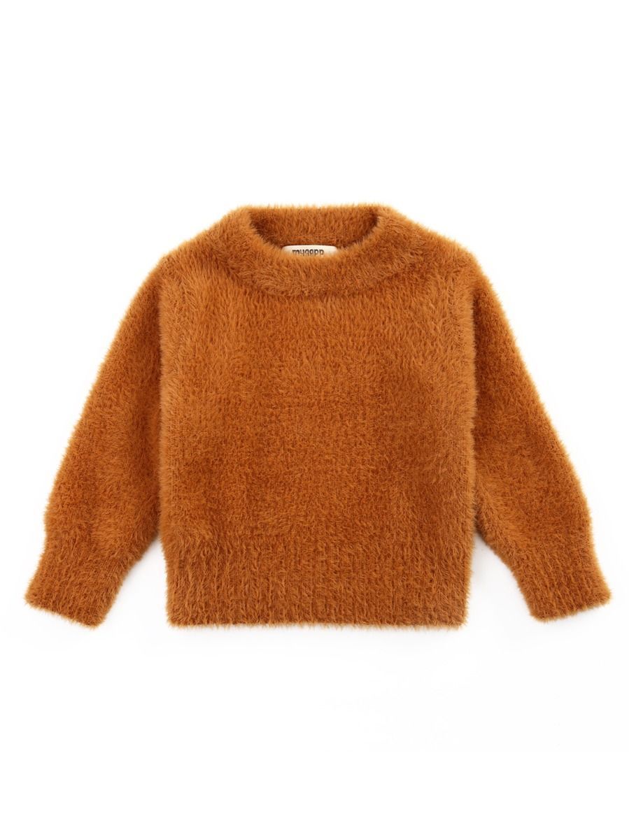 Winter Baby Toddler Girl Solid Color Soft Sweater - dianjiang-