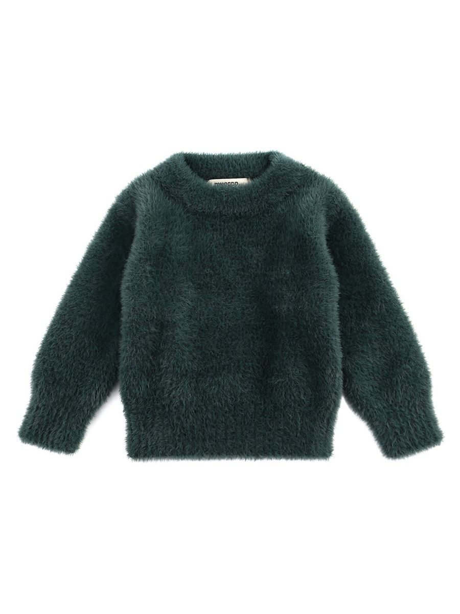 Winter Baby Toddler Girl Solid Color Soft Sweater - dianjiang-