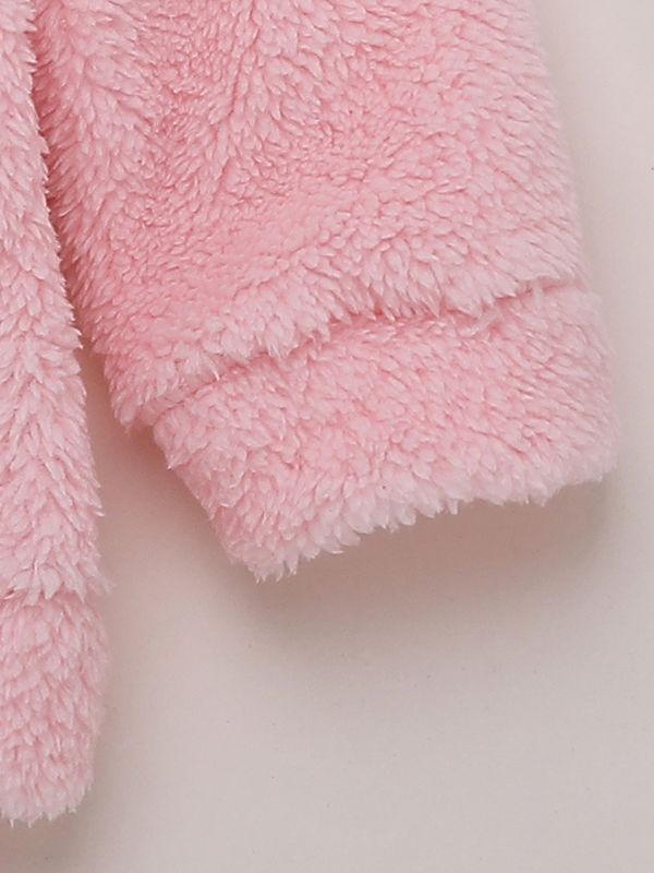 Winter Cute Infant Baby Panada Style Fleece-lining Hoodie 3-Color - dianjiang-