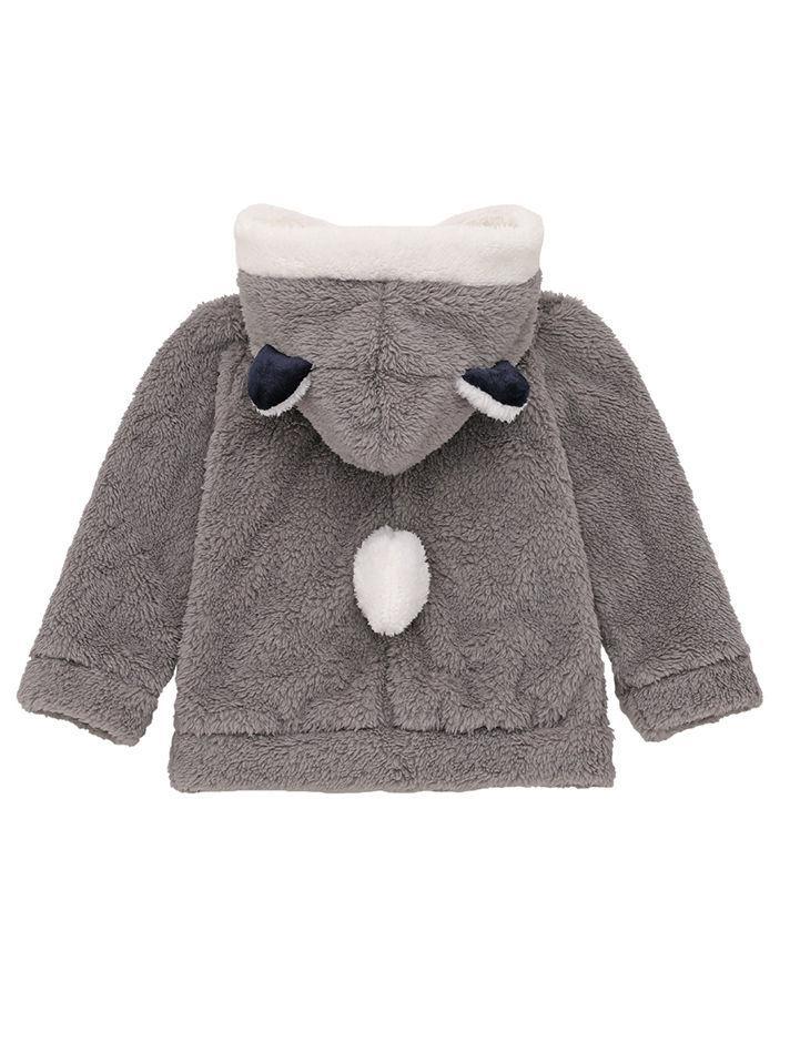 Winter Cute Infant Baby Panada Style Fleece-lining Hoodie 3-Color - dianjiang-