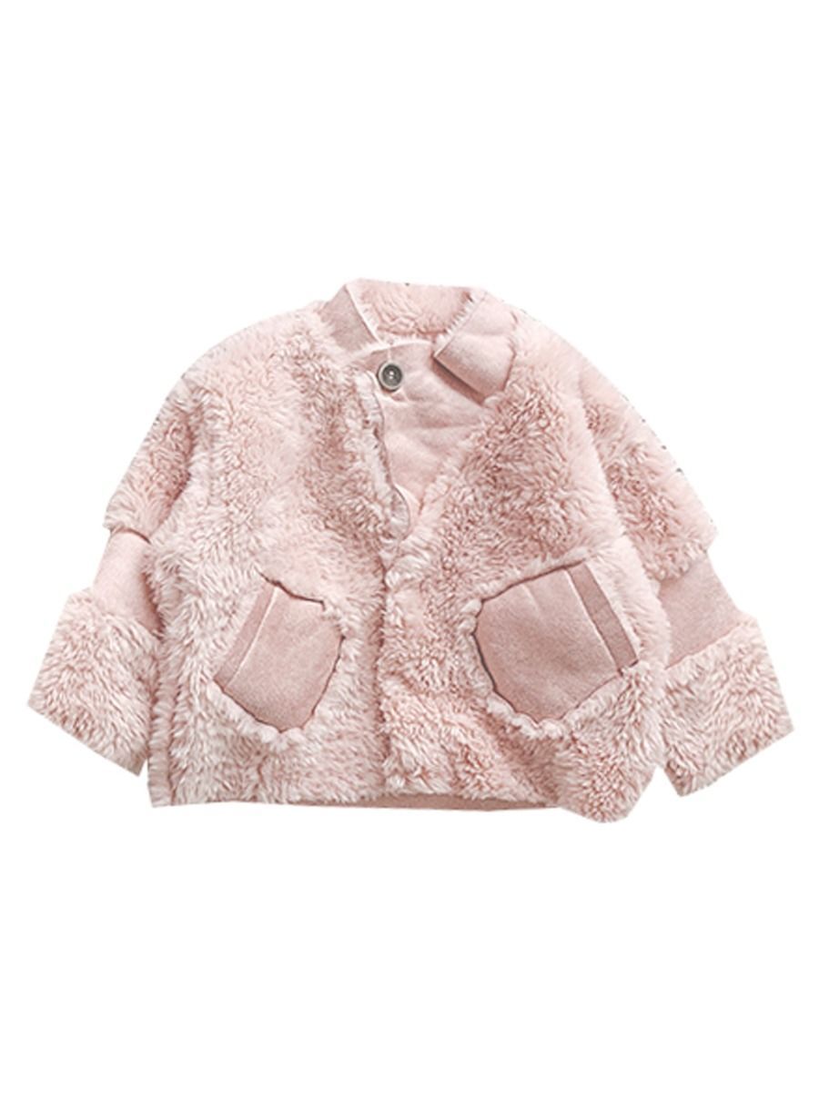 Winter Stylish Toddler Girl Fleece Warm Coat - dianjiang-
