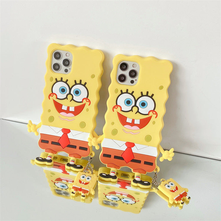 SpongeBobシリコーンステレオiPhoneケース - dianjiang-