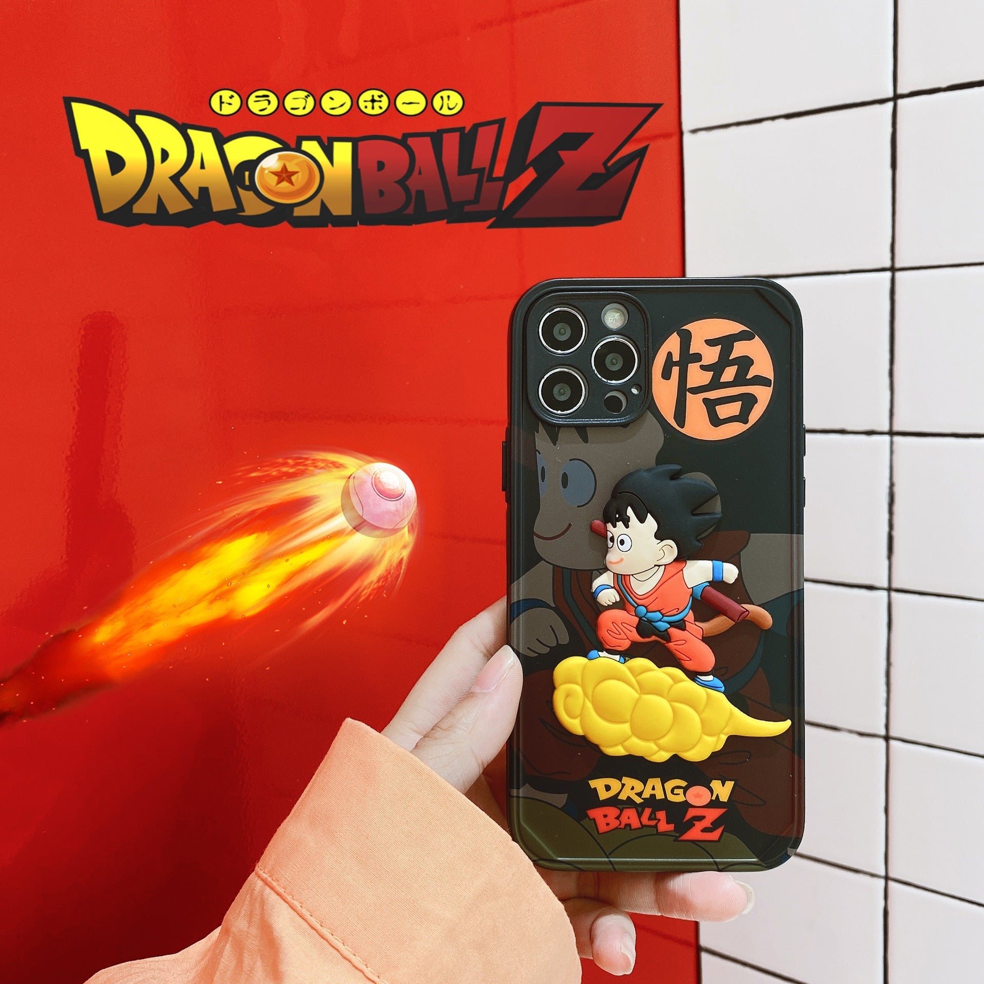 ドラゴンボールQバージョンTengyunWukongiPhone落下防止携帯電話ケース - dianjiang-