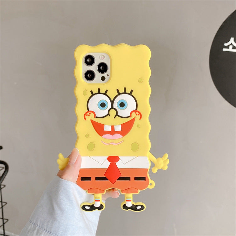 SpongeBobシリコーンステレオiPhoneケース - dianjiang-