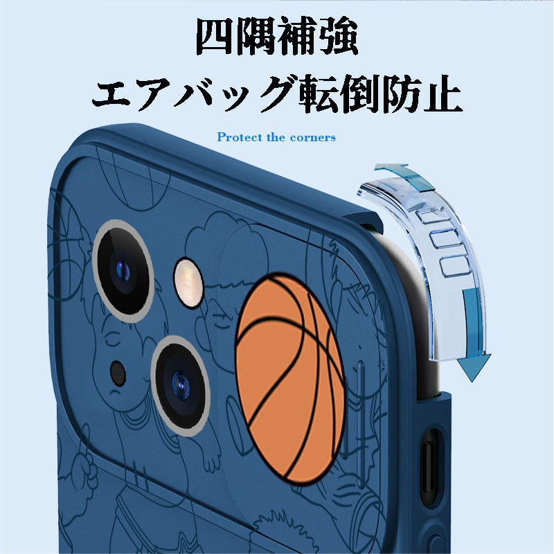 日本のタイドブランドQバージョンスラムダンクiPhone液体シリコン電話ケース - dianjiang-