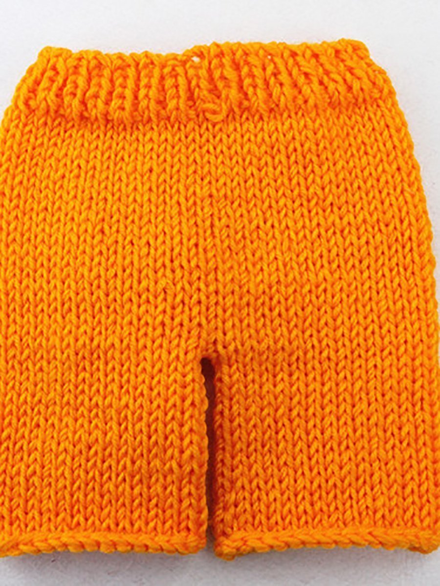 Baby Taking Picture In Orange Cotton Lion Clothes - dianjiang-