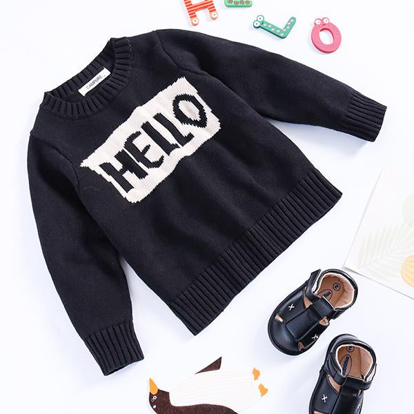 Knitted Pullover Top Babies Toddlers Boys Girls Mothers Sweater - dianjiang-