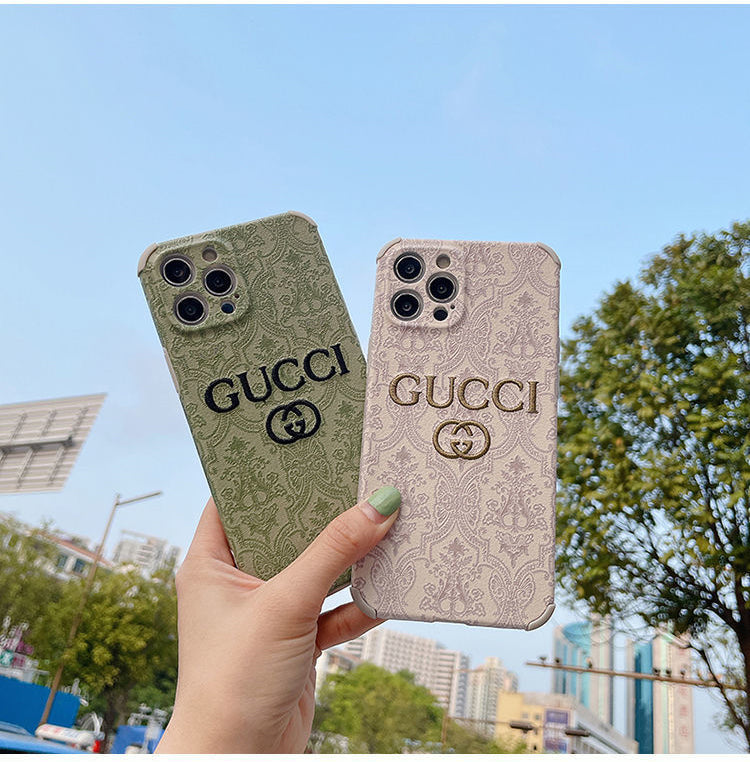 ヨーロッパとアメリカのビッグブランドのレトロな刺繡パターンiPhoneケースファッションアンチフォール - dianjiang-