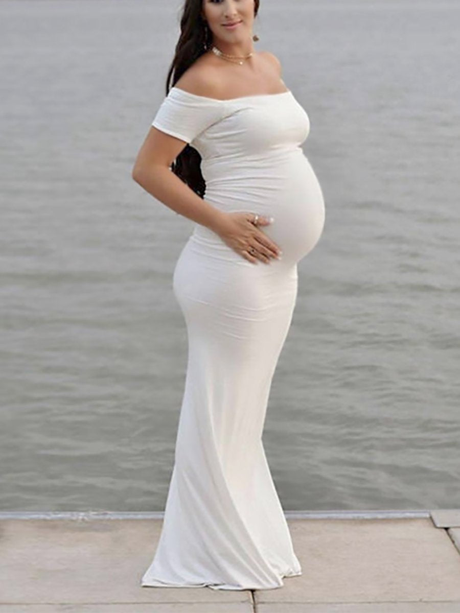 Maternity Long Dress - dianjiang-