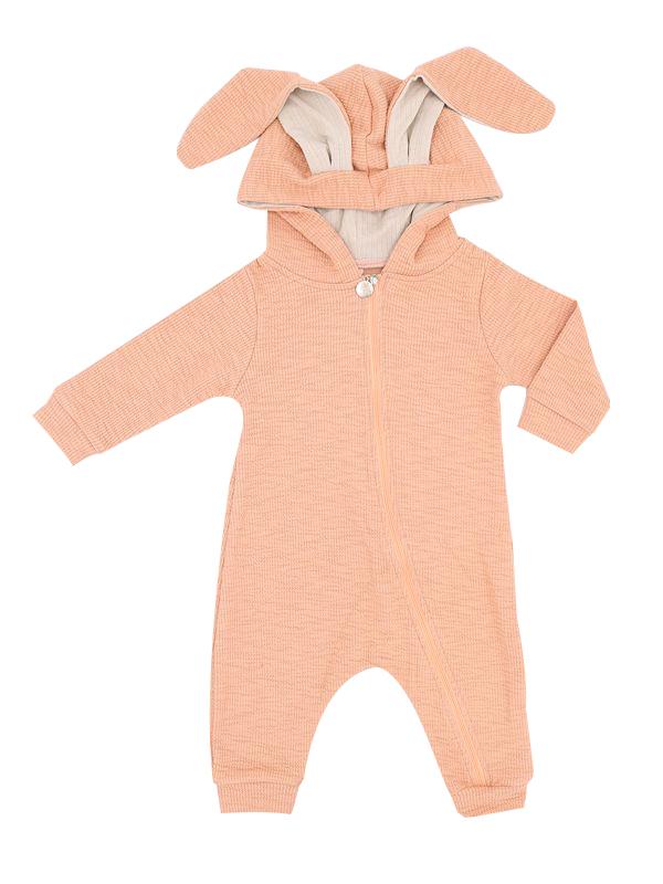 Hoodie Romper Sleepsuit Long Ears Bunny Style Jumpsuit for Babies - dianjiang-