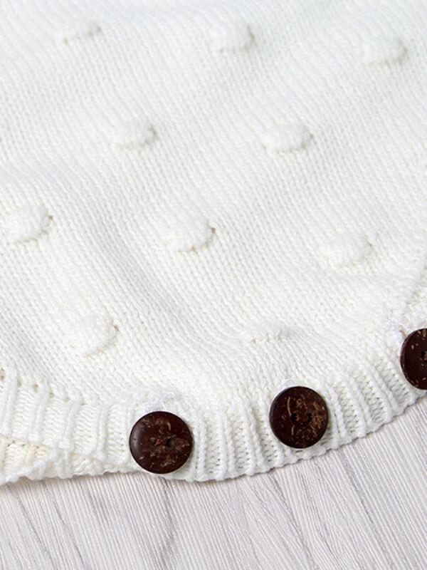 Sleeveless Knitted Wear Buttoned Baby Romper - dianjiang-