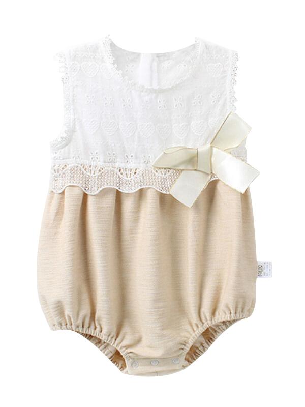 Paneled Sleeveless Romper Detachable Hat Set - dianjiang-